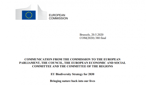 COMMUNICATION FROM THE COMMISSION TO THE EUROPEAN PARLIAMENT - EU Biodiversity Strategy for 2030