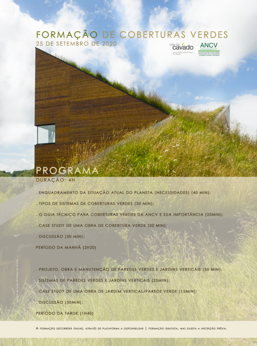 CIM Cávado promotes Green Roofing Online Training with ANCV | September 25
